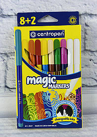 Фломастери 8+2 кол. Magic markers 2549-10 1697Ф Centropen, Чехія