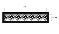 Трафарет 066 UA 1000 x 150 х 1 мм пластиковий для декоративної штукатурки і фарби (багаторазовий)