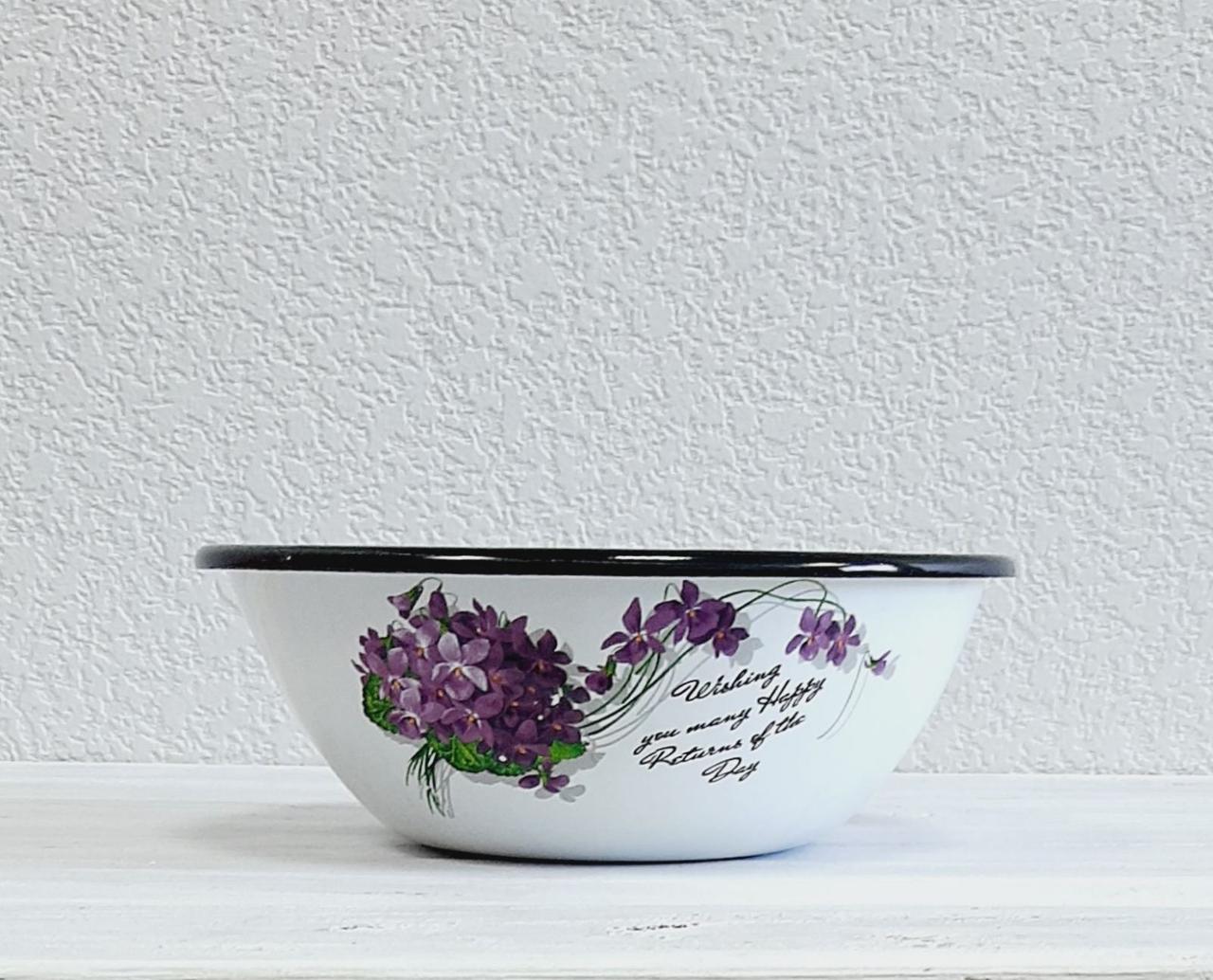 Миска емальована 0.6 л Віола Idilia 0305/2