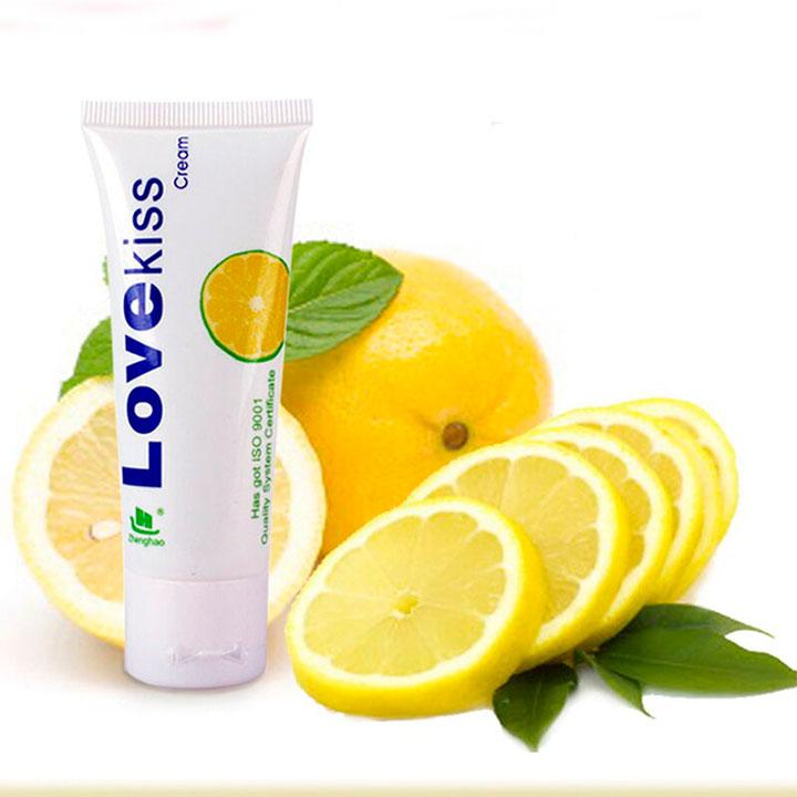 Лубрикант на водній основі "Love Kiss Cream" 50 мл - Лимон - Інтимна змазка, фото 1
