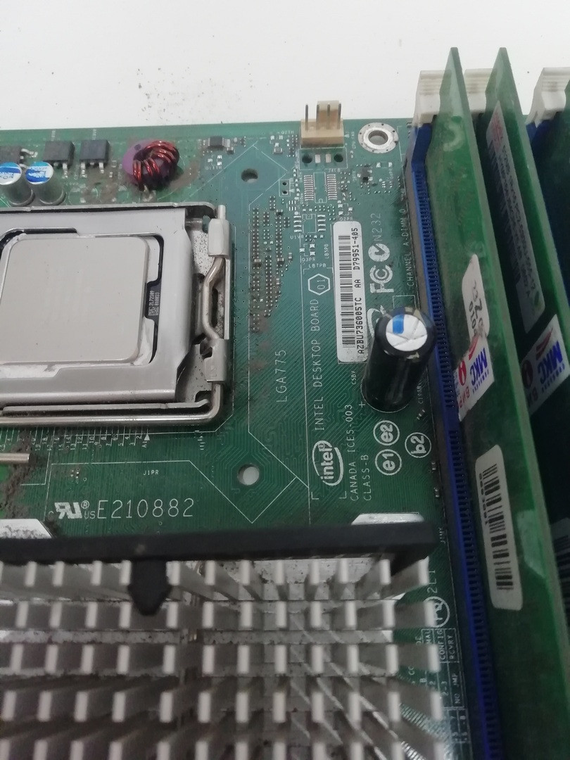 Материнская плата сокет LGA775 Intel DG33BU (чипсет G33) с видеокартой, процессором и памятью 2Гб - фото 5 - id-p1448829481