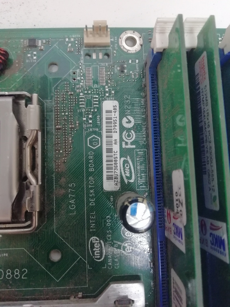 Материнская плата сокет LGA775 Intel DG33BU (чипсет G33) с видеокартой, процессором и памятью 2Гб - фото 6 - id-p1448829481