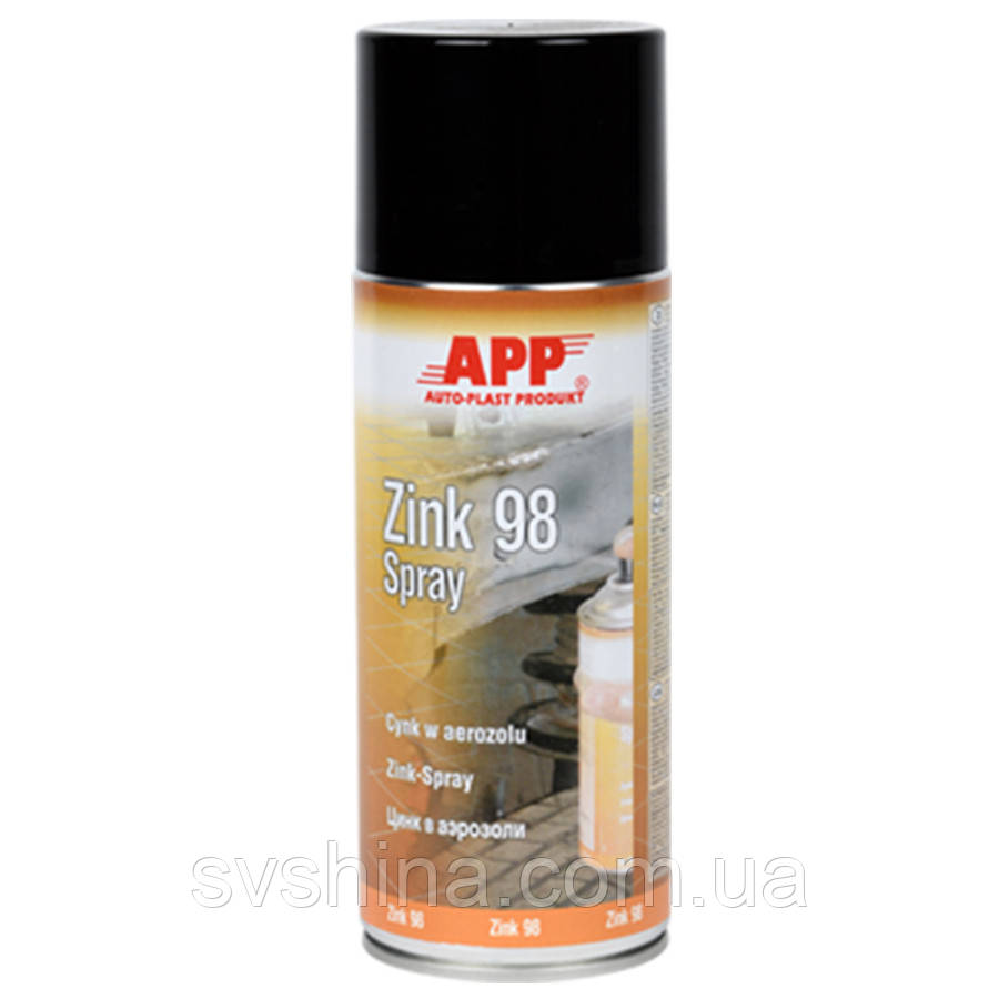 Цинк "Zink 98" в аерозоле, APP, шифер, 400ml, 210441
