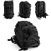Рюкзак тактичний M06 на 35 л, M06 (50х30х15 см) Чорний / Військовий чоловічий рюкзак, фото 5