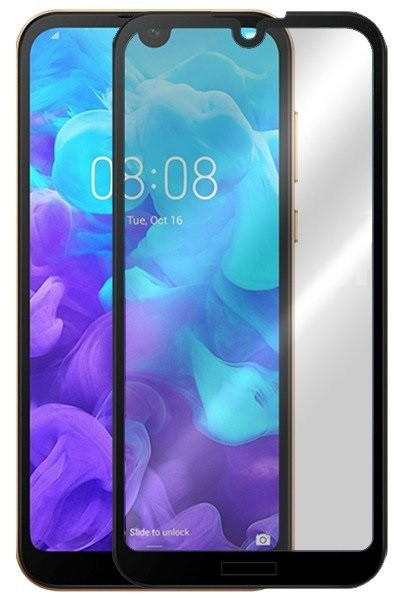 Скло захисне для Huawei Y5 (2019) (0,3мм, 5D, чорне) Full Glue