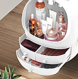 Органайзер для косметики 4 секції з LED дзеркалом W-25, фото 4