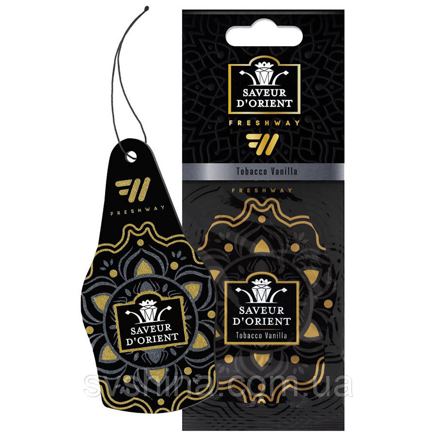 Ароматизатор сухий листочок FreshWay Saveur D'Orient Tobacco Vanilla