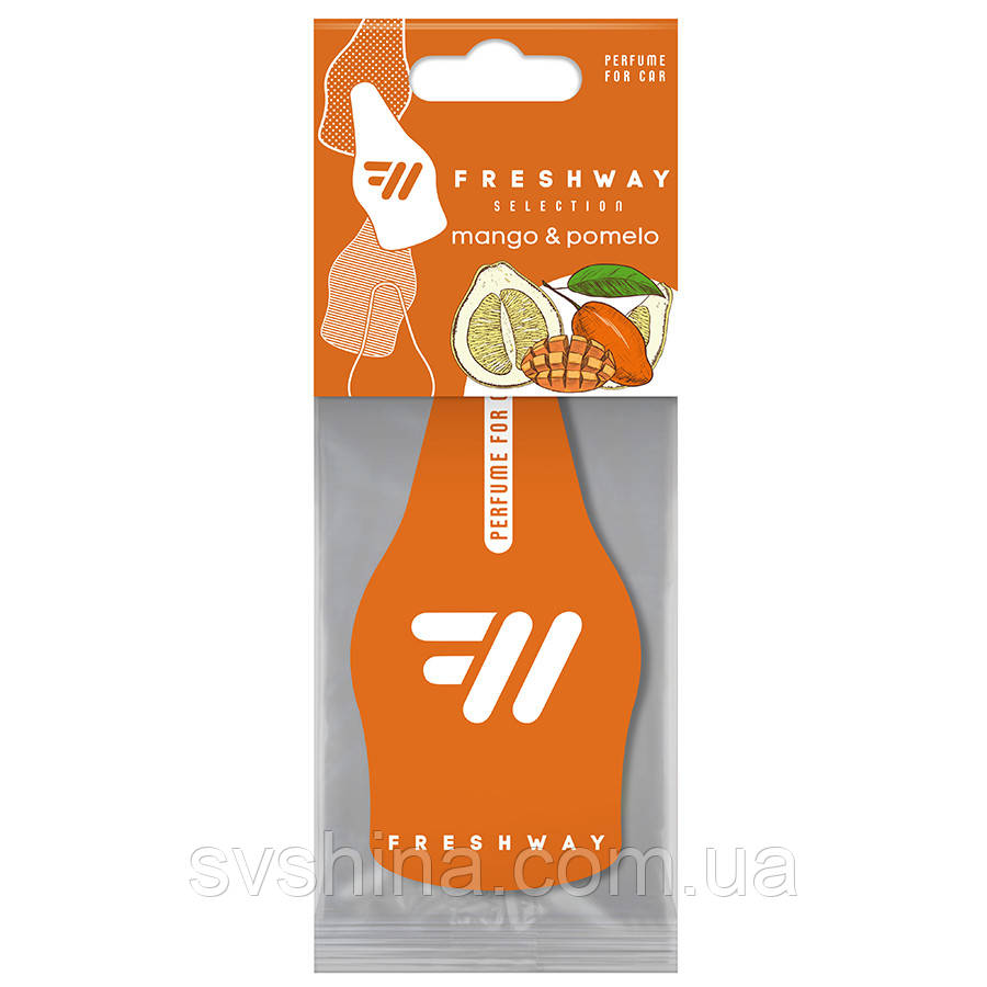Ароматизатор сухий листочок FreshWay Selection Mango and Pomelo (Манго та Помело)