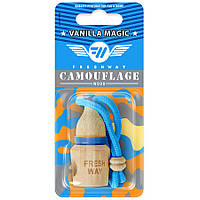 Ароматизатор для авто пробка "Camouflage Wood" Vanilla Magic (Ванільна магія) 5мл FreshWay