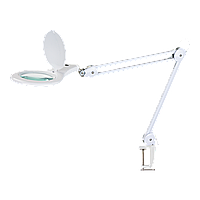 Лупа-лампа на струбцине Bourya 8066D2-C, LAMP люминесцентная T5 22W, 3X, Ø130мм, Bourya