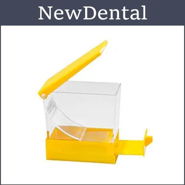 Диспенсер для ватних валиків ВИСУВНИЙ жовтий, фото 1