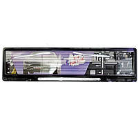 Рамка номерного знаку Guard під склом з білим світловідбивачем 1шт