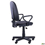 Офисное кресло Комфорт-Нью черная ткань на пластик колесиках, фото 3