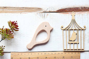 Гризунок дерев'яний "Пташка 2"