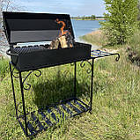 Мангал-барбекю на 12 шампурів Товщина жаровні 4 мм подарунок, фото 6