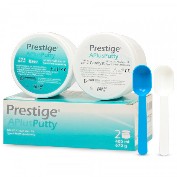 PRESTIGE Putty A Plus, 335 г + 335 г база А-силікон