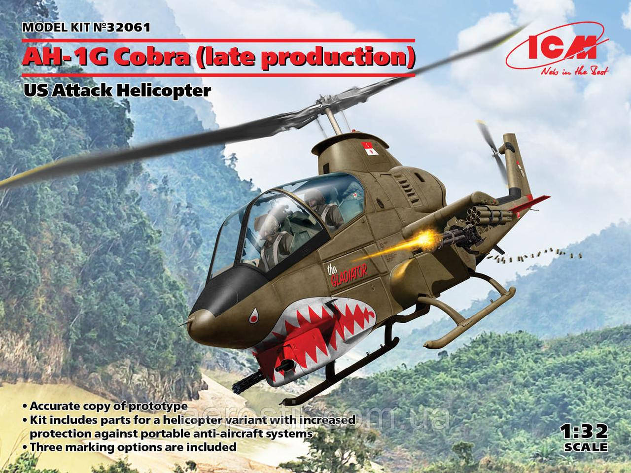 AH-1G Cobra (late production) 1/32 ICM 32061, фото 1