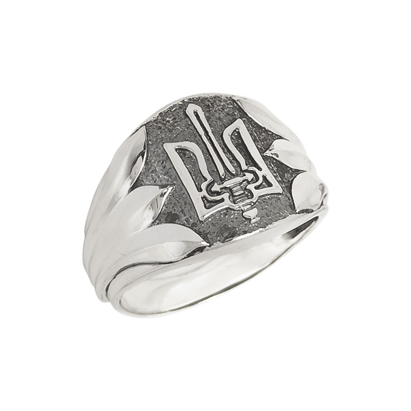Серебряный перстень Трезубец с гербом Украины DARIY 702п - фото 1 - id-p651218178