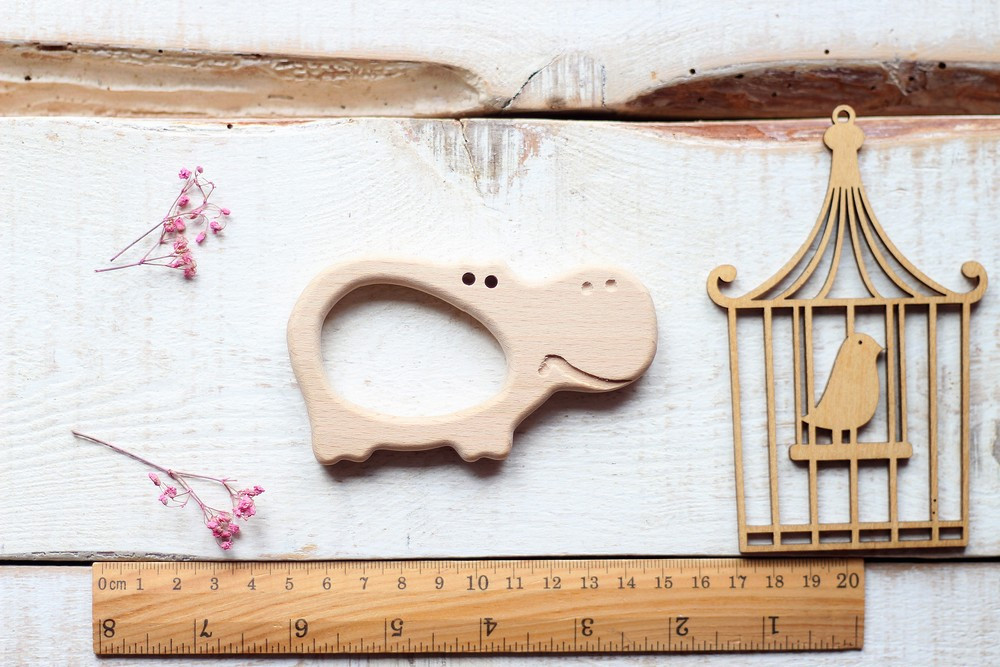 Гризунок дерев'яний "Бегемот", фото 1