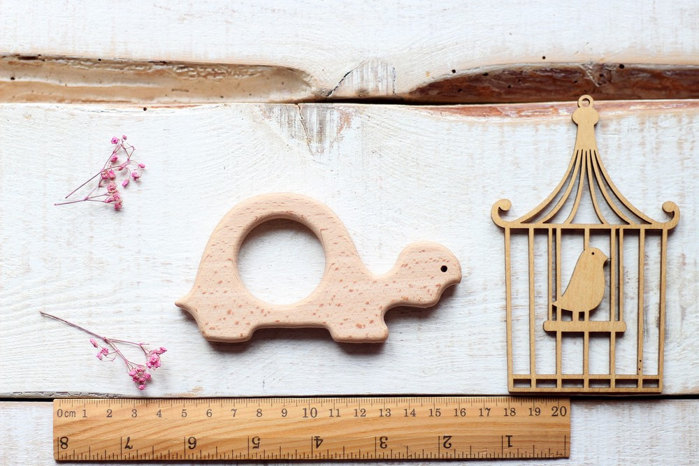 Гризунок дерев'яний "Черепаха", фото 1