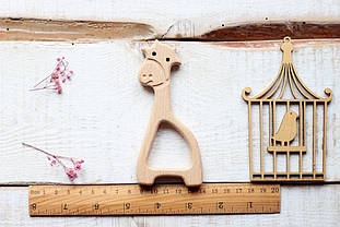 Гризунок дерев'яний "Жираф"
