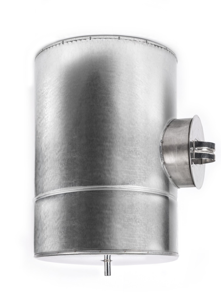 Ø 130 Ревізія для димоходу нержавіюча сталь 0.8 мм ВУ, фото 1