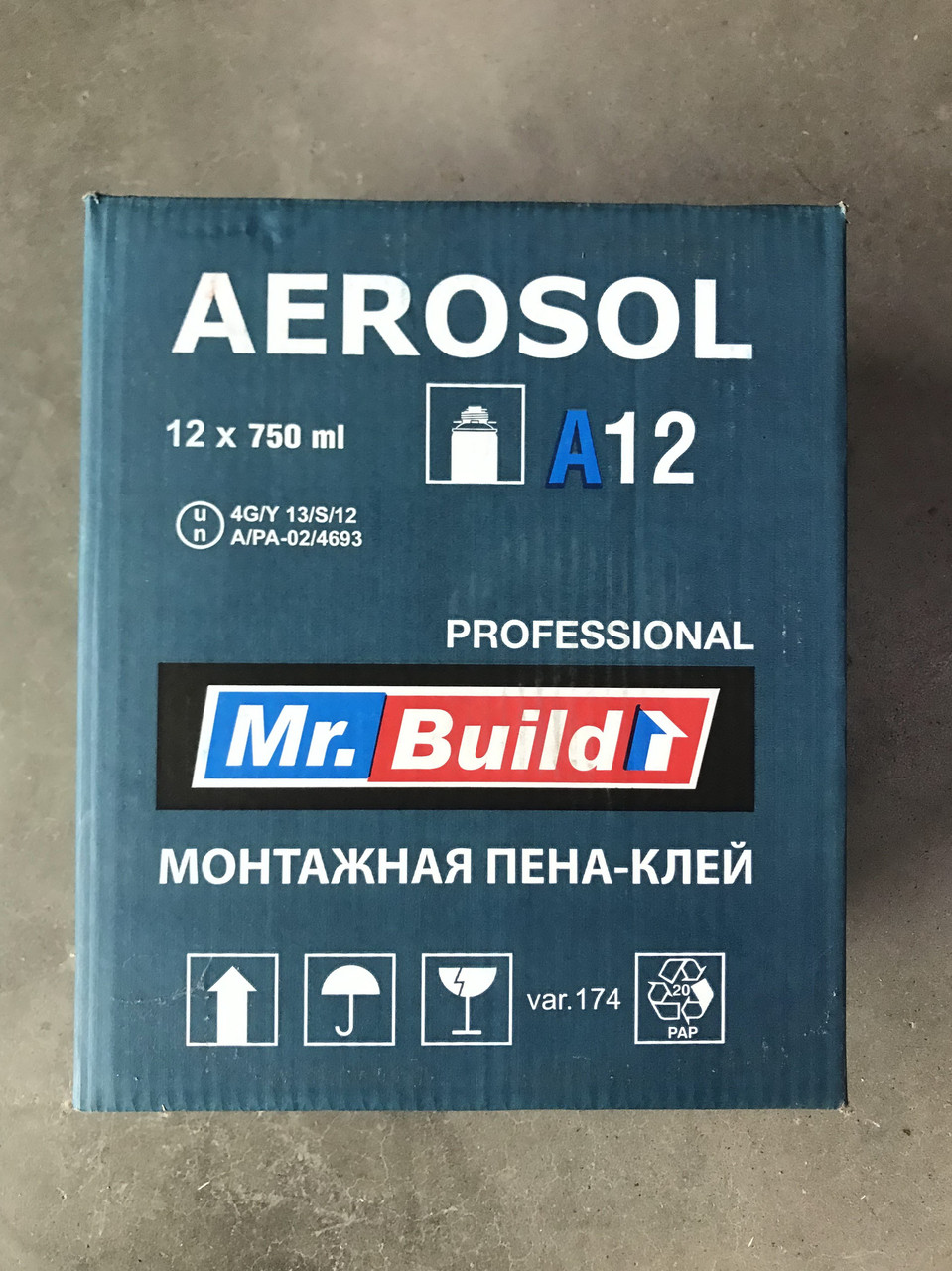 Клей-пена монтажная профессиональная Mr.Build A12 750ml (12 баллонов) - фото 3 - id-p1448884427