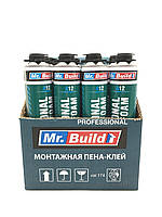 Клей-пена монтажная профессиональная Mr.Build A12 750ml (12 баллонов)