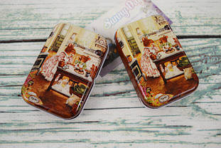 Жестяна коробочка-гольниця принт "Зайці" "4