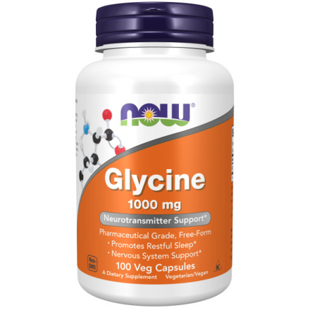 Гліцин Glycine 1000 мг Now Foods 100 капсул