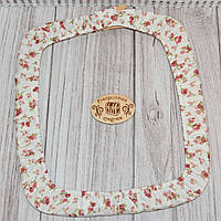 Чохол для квадратних п'ялець Nurge №4 (250*280 мм) Квіти на тлі айворі