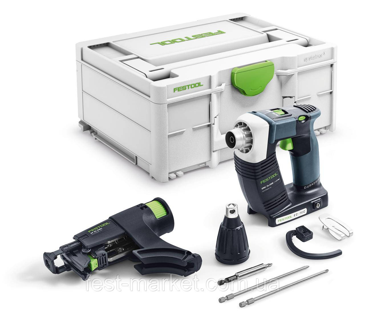 Акумуляторний будівельний шуруповерт DWC 18-2500 Li-Basic Festool 576497