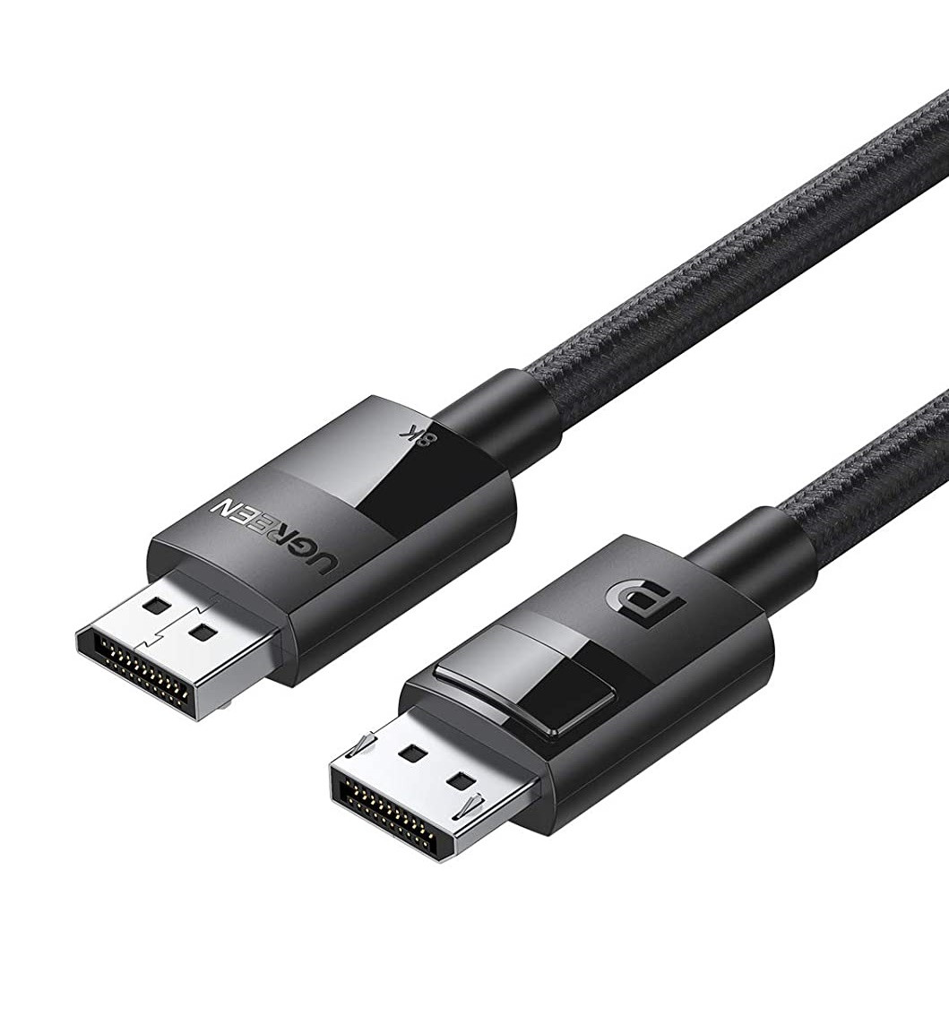 Кабель відео Ugreen DisplayPort 1.4 8К / 60Hz 4K / 144Hz 3D з нейлоновою опліткою 1M Black (DP114)