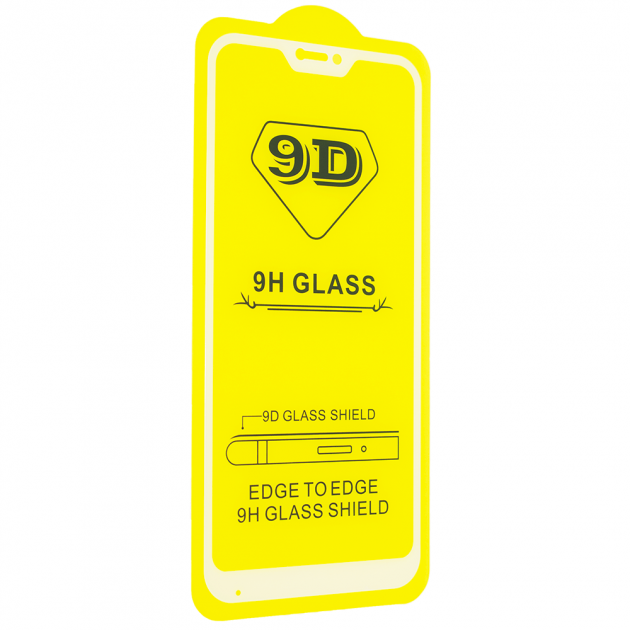 Захисне скло 9D для Xiaomi MI 8 Lite White