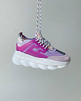 Жіночі кросівки Versace Chain Reaction Violet Pink DSR705G D7CTG K0D