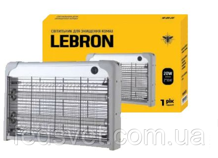 Світильник для знищення комах LEBRON L-ML 2х10W, ультрафіолетовий, фото 1