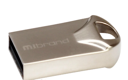 Флеш-пам`ять 8GB "Mibrand" Hawk USB2.0 silver №0794