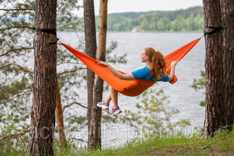 Легкий, міцний та компактний Гамак CHILL ORANGE Polyester від Levitate