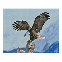Алмазна мозаїка Strateg Гірський орел 2 40х50 см (FA40779) «Strateg» (FA40779)