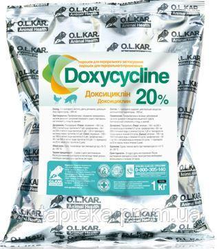 Доксициклін 20% порошок 1кг (кормовий) O.L.KAR.