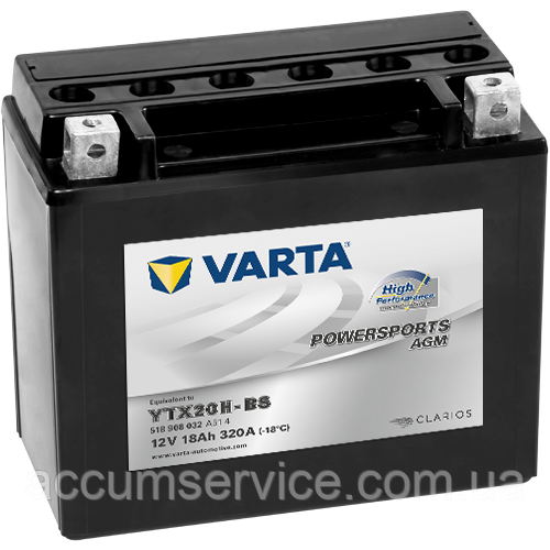 Акумулятор Varta Powersports AGM 518 908 032