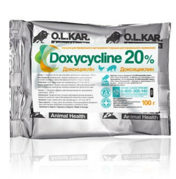 Доксициклін 20% порошок 100г (кормовий)O.L.KAR.