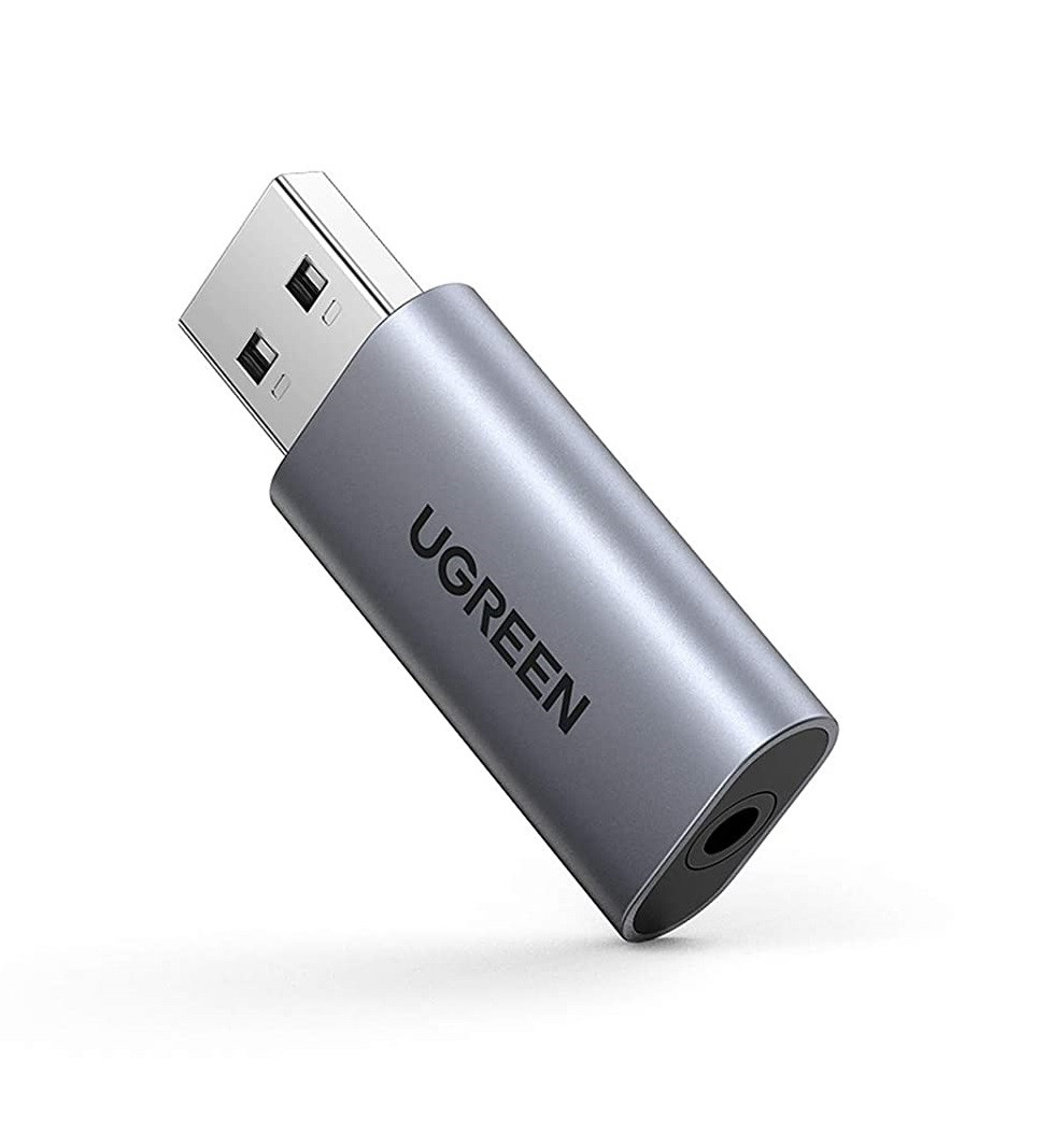 Звукова карта UGREEN USB 2.0 зовнішня 2 в 1 Аудіо адаптер TRRS стерео OMTP/CTIA (CM383)