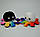 М'яка плюшева іграшка Восьминіг-перевертиш двосторонній Райдужний Веселий-сумний Колір чорно-білий, фото 4