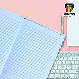 Блокнот із паєтками А5 сріблястий + друк фото/ картинка/ текст/лого/прикол, фото 2