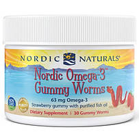 Омега 3 для дітей Nordic Naturals Nordic Omega-3 Gummy Worms 30 gummy worms strawberry