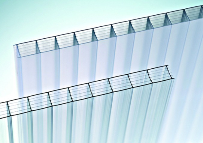 Стільниковий полікарбонат Lexan Thermoclear 10мм 5Н 4х камерний прозорий 2UV 2100х6000мм, фото 1