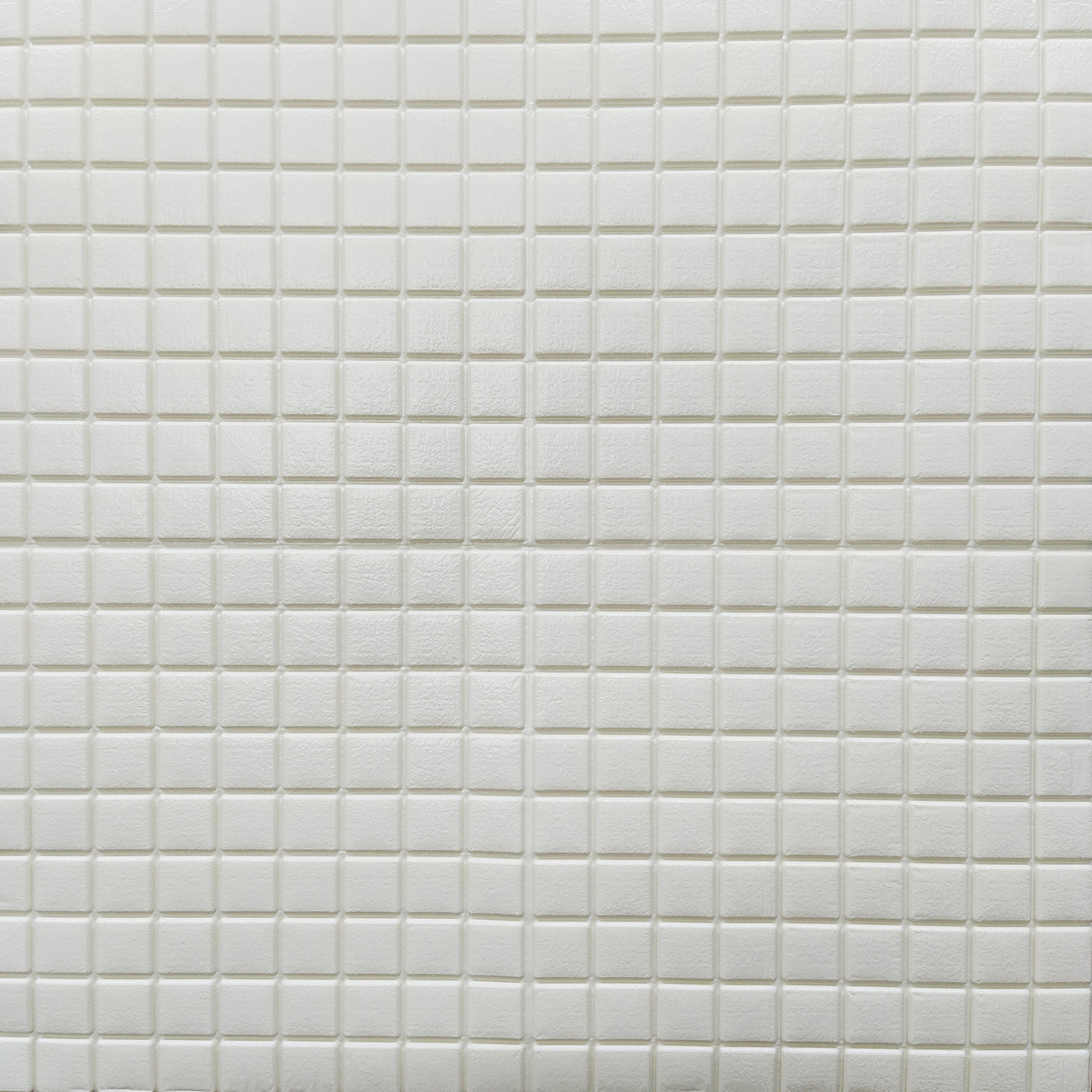 Стельова панель Білі кубики геометрія ПВХ 3Д м'яка самоклеюча для стелі 700*700*5 мм (198), фото 1