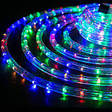 Різнобарвна Вулична Гірлянда 10 метрів Силіконовий Шланг LED Світлодіодна Вологозахисна, фото 4