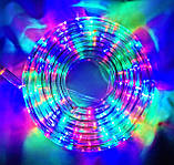 Різнобарвна Вулична Гірлянда 10 метрів Силіконовий Шланг LED Світлодіодна Вологозахисна, фото 5